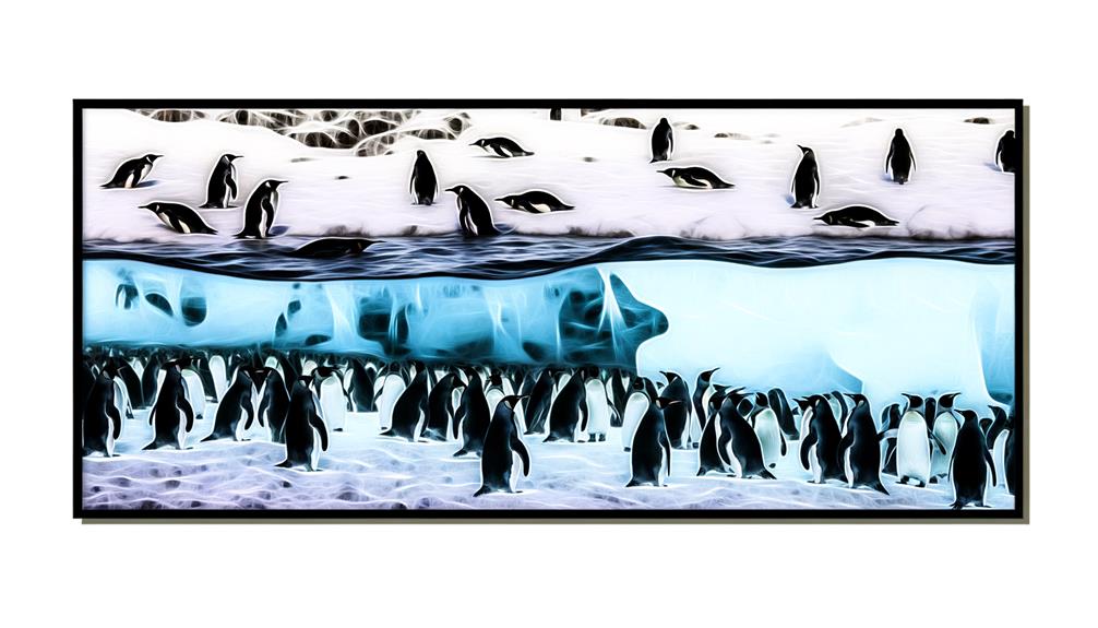 flightless penguins waddle instead