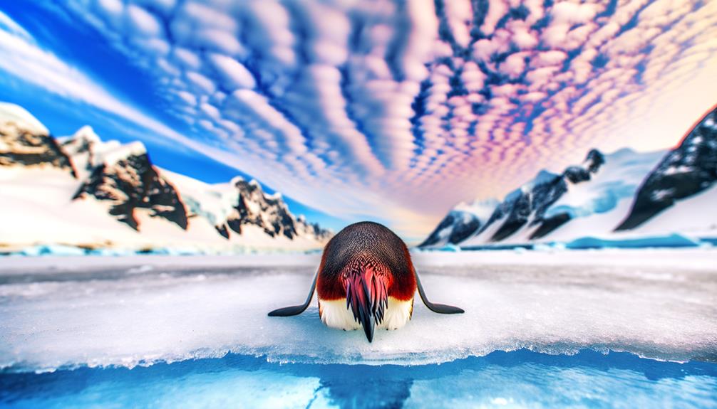 gentoo penguin red tail