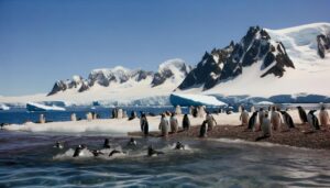 gentoo penguins in antarctica