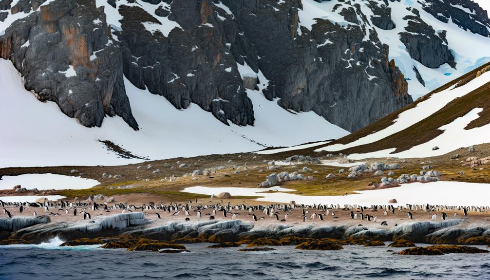 gentoo penguins in antarctica