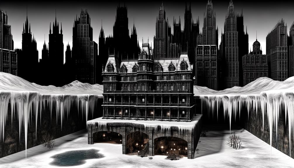 gotham city iceberg lair