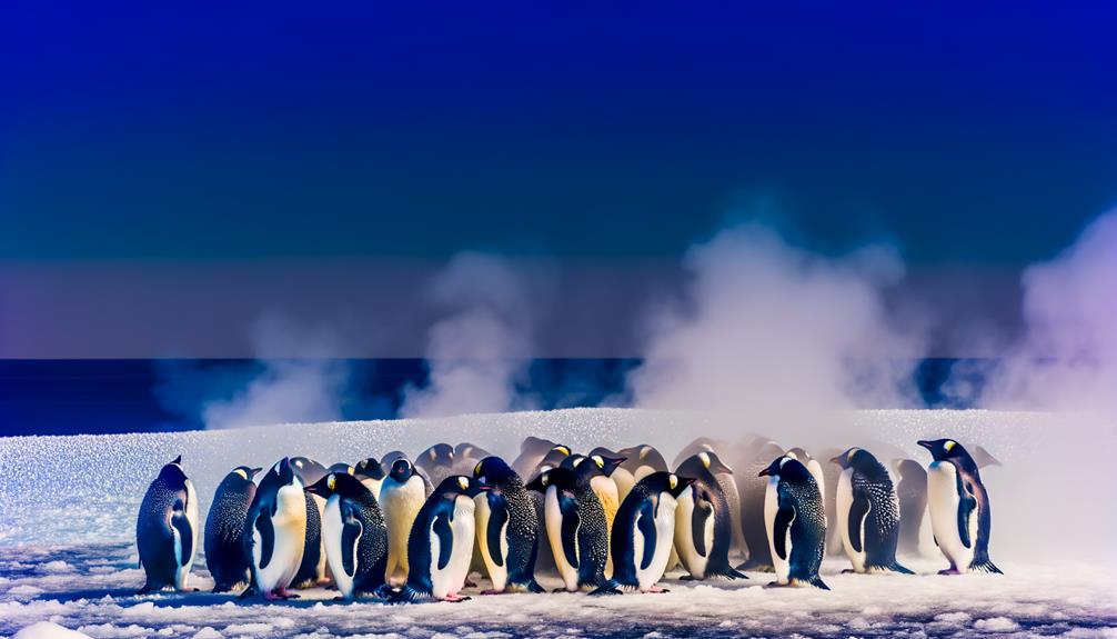 group of emperor penguins