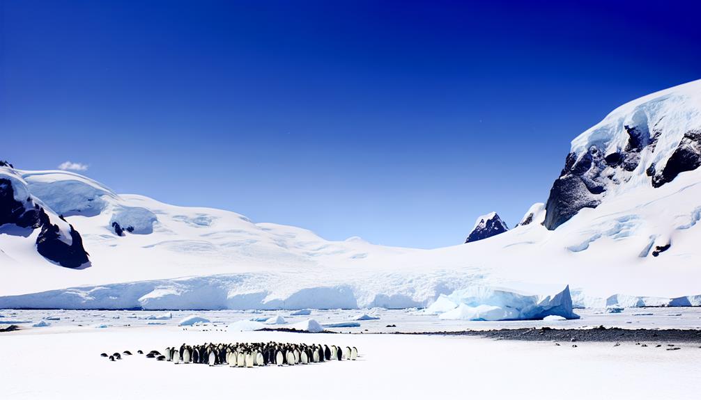 harsh icy penguin home