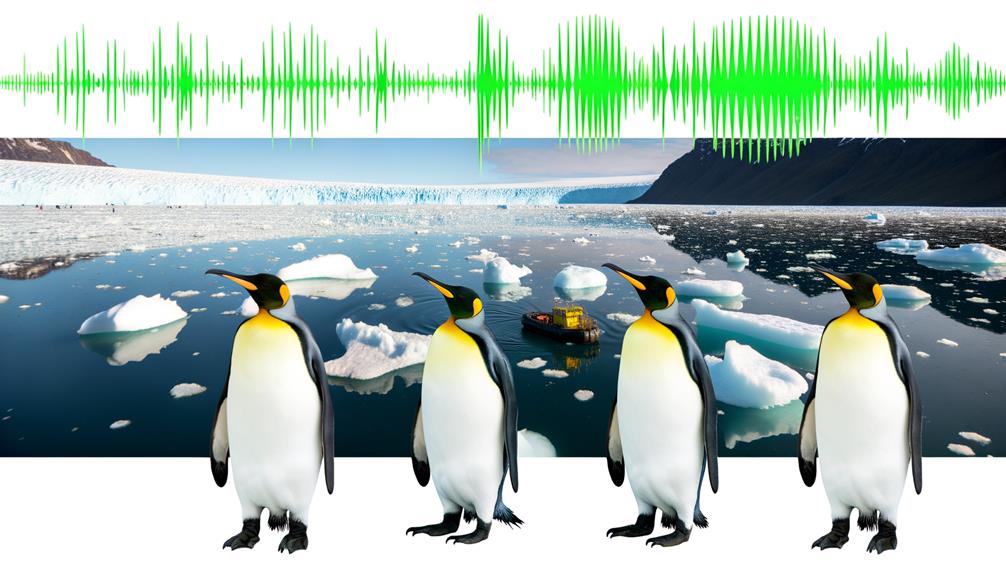 human influence on penguin calls