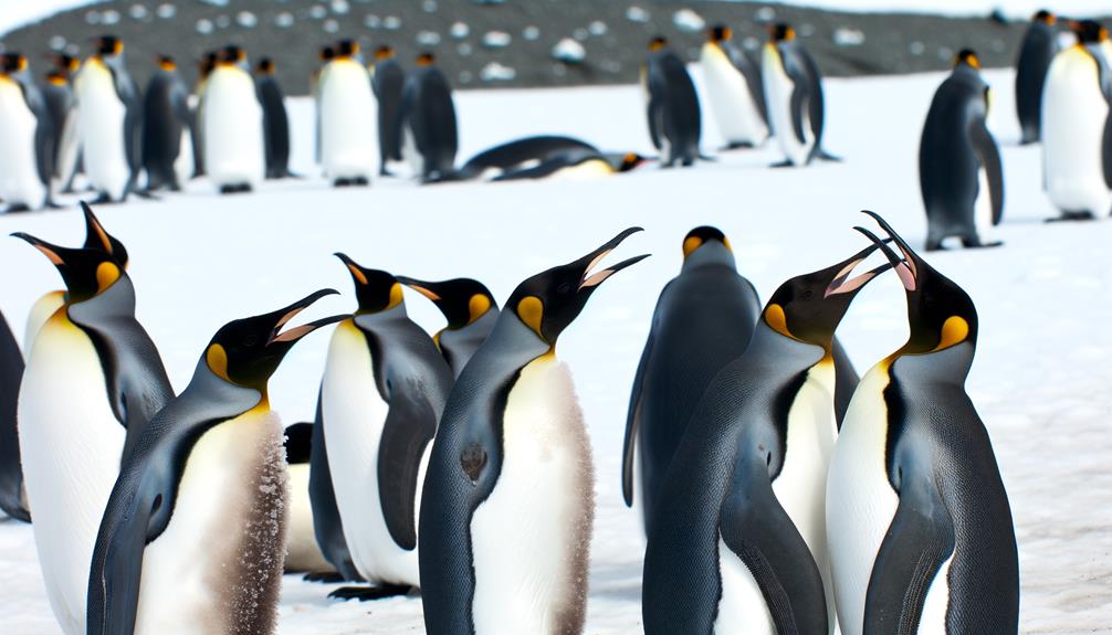 king penguins communicate vocally