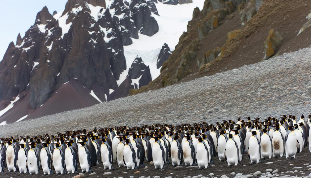 king penguins height varies