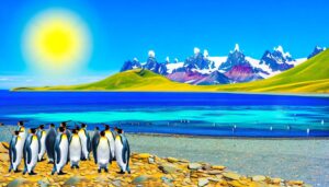 king penguins in patagonia