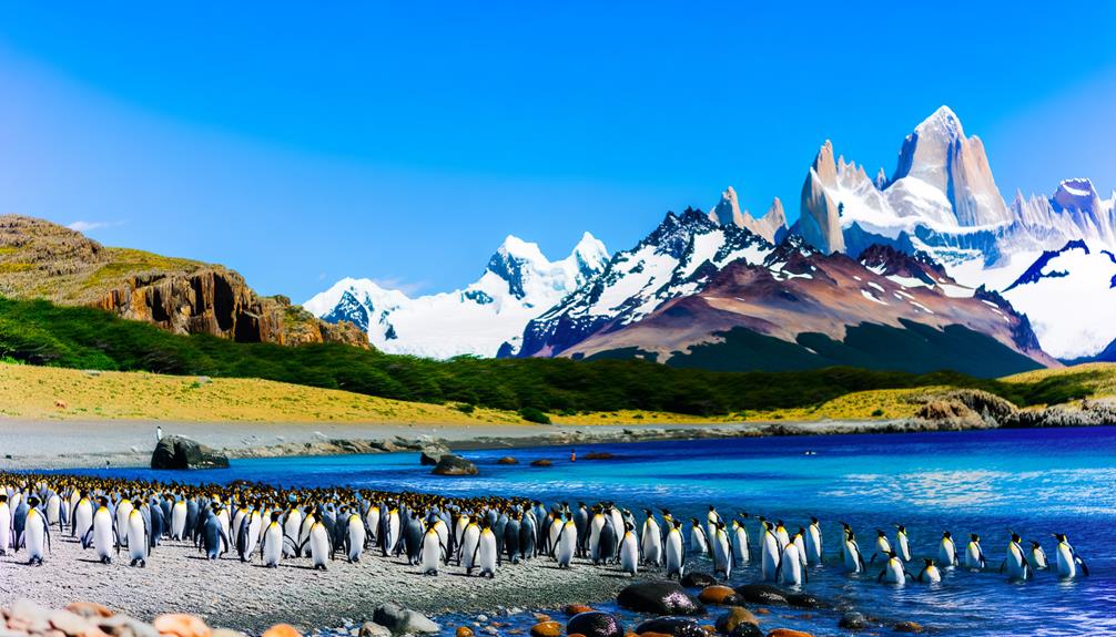 king penguins in patagonia