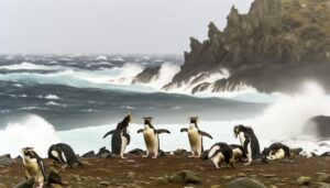 macaroni penguins self defense tactics