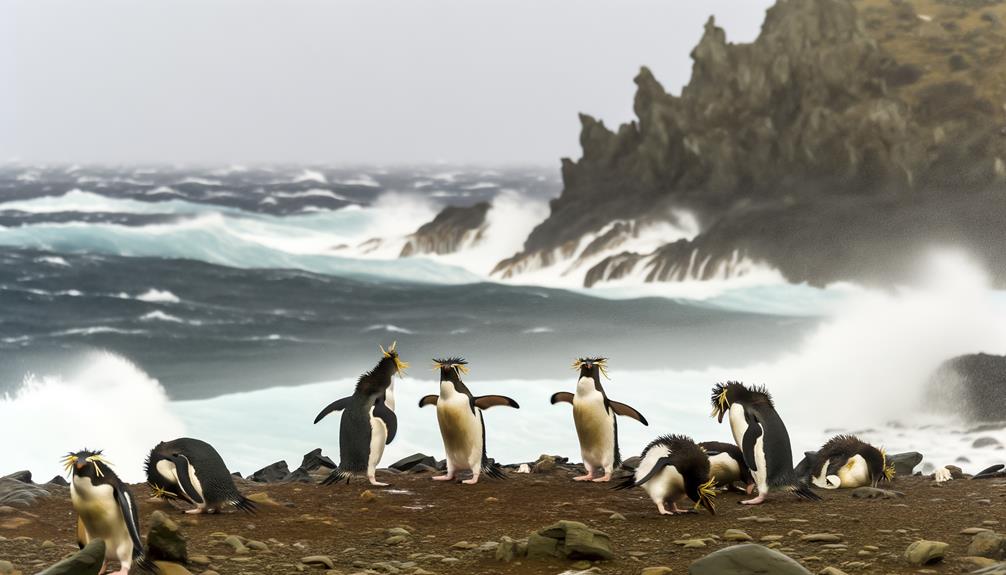 macaroni penguins self defense tactics