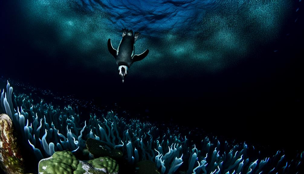 magellanic penguins impressive dives