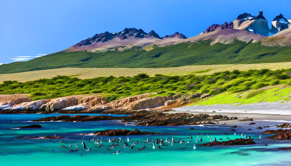 magellanic penguins in chile