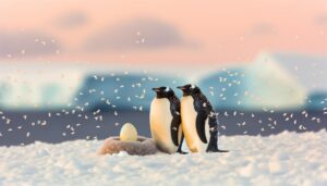 male penguins share parenting