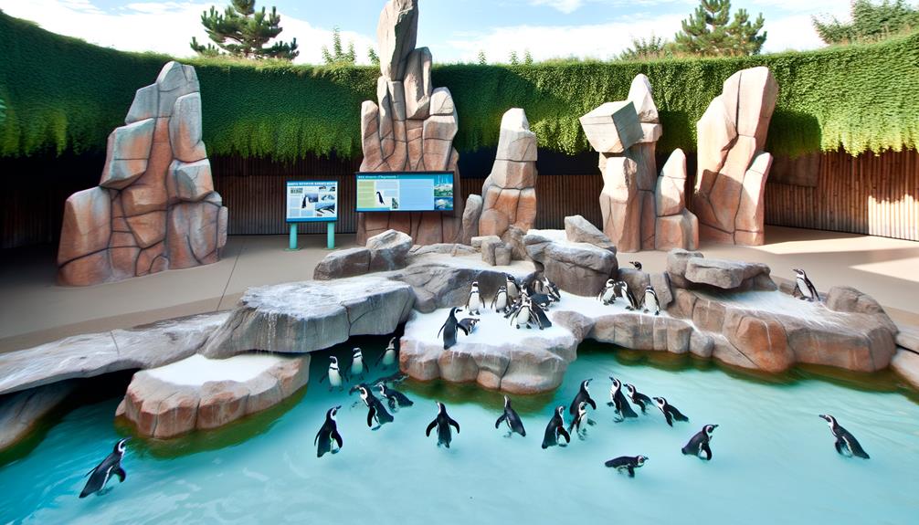 modern penguin habitat features