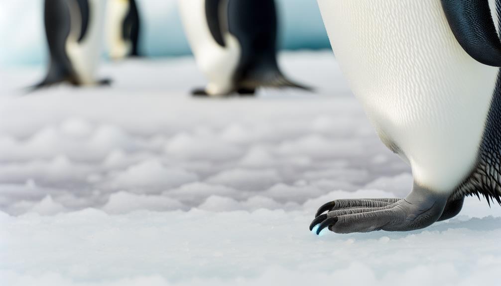 peculiar emperor penguins toe adaptations