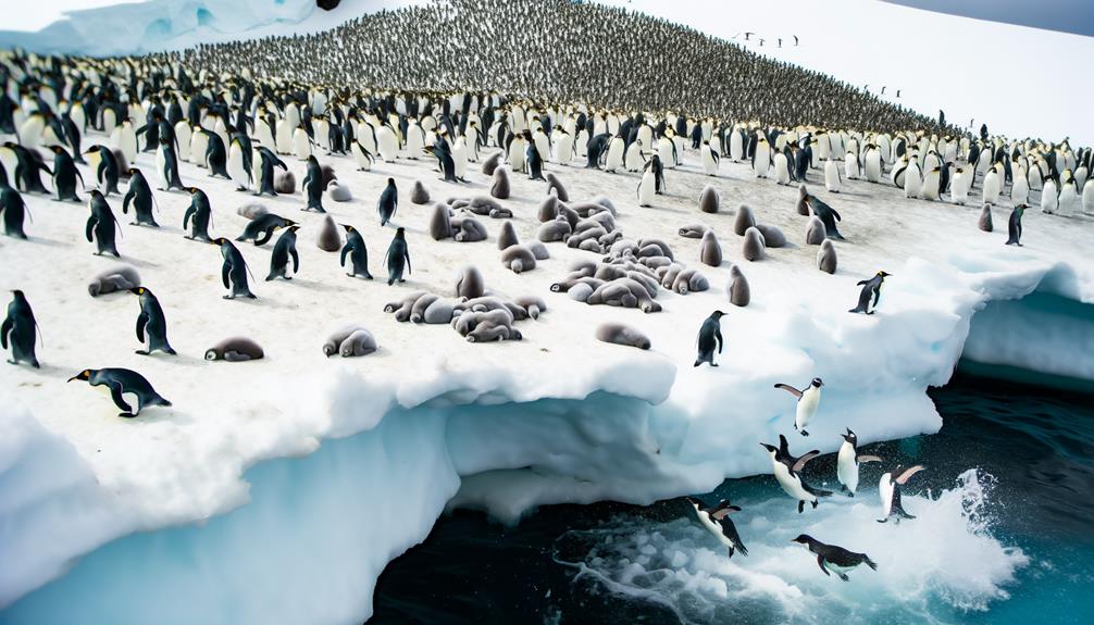 penguin colonies in antarctica