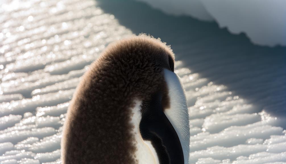 penguin feathers distribution side