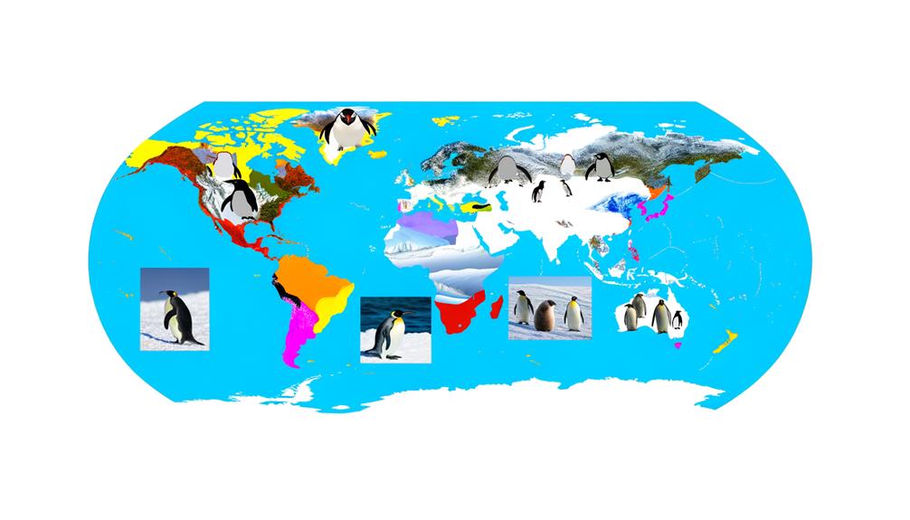 penguin habitat distribution map