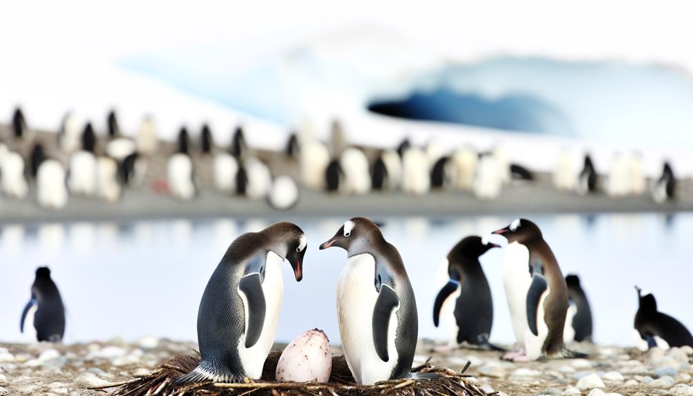 penguin mating and breeding