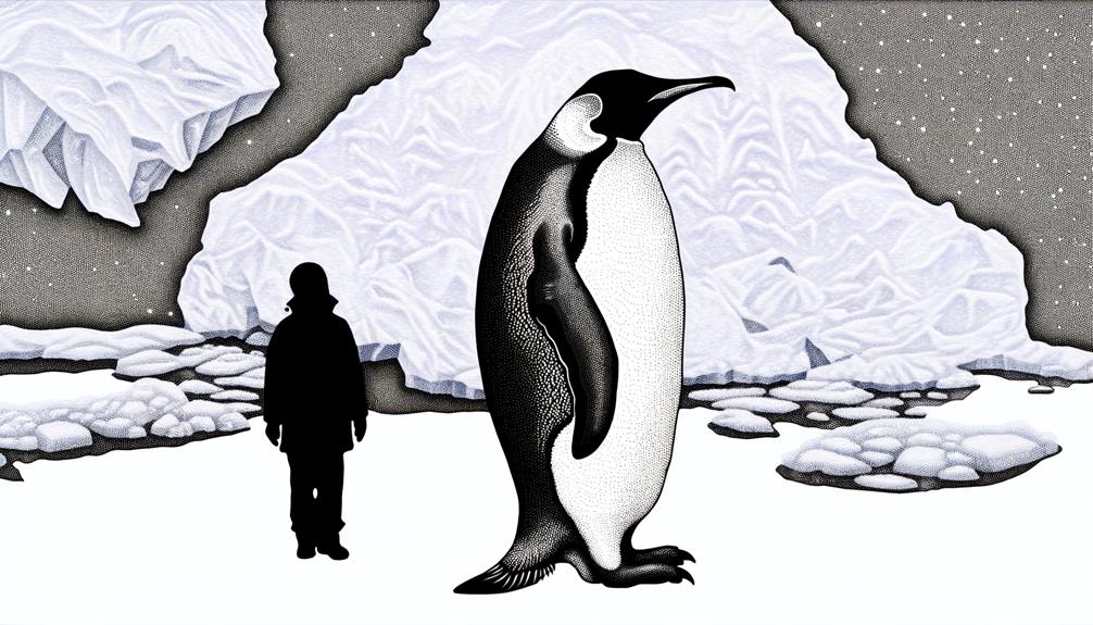 penguin size compared human