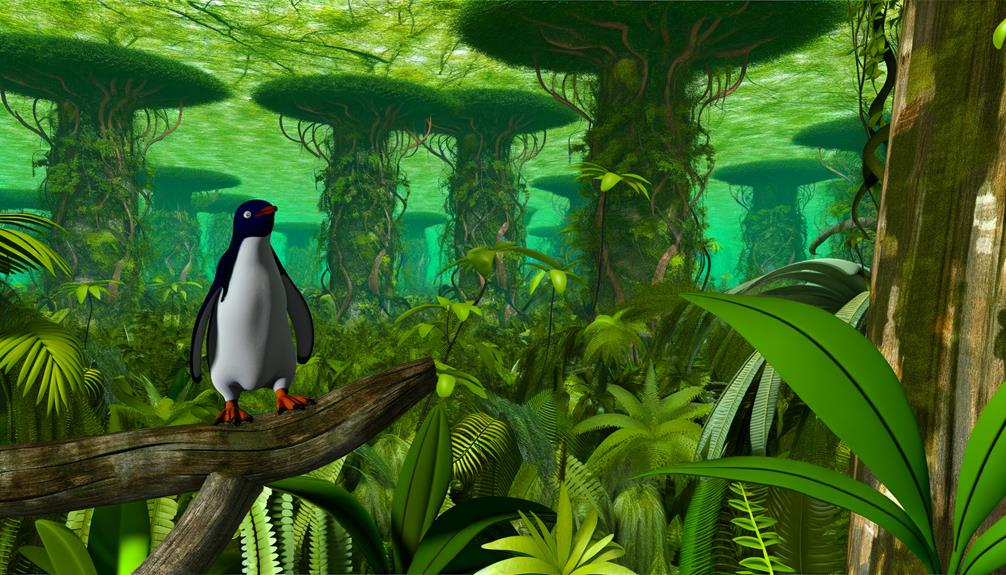 penguins do not live in the jungle