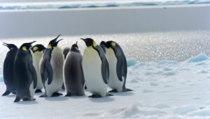 penguins feathers ruffle heat