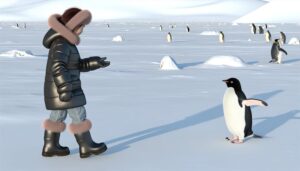 penguins in antarctica s cold