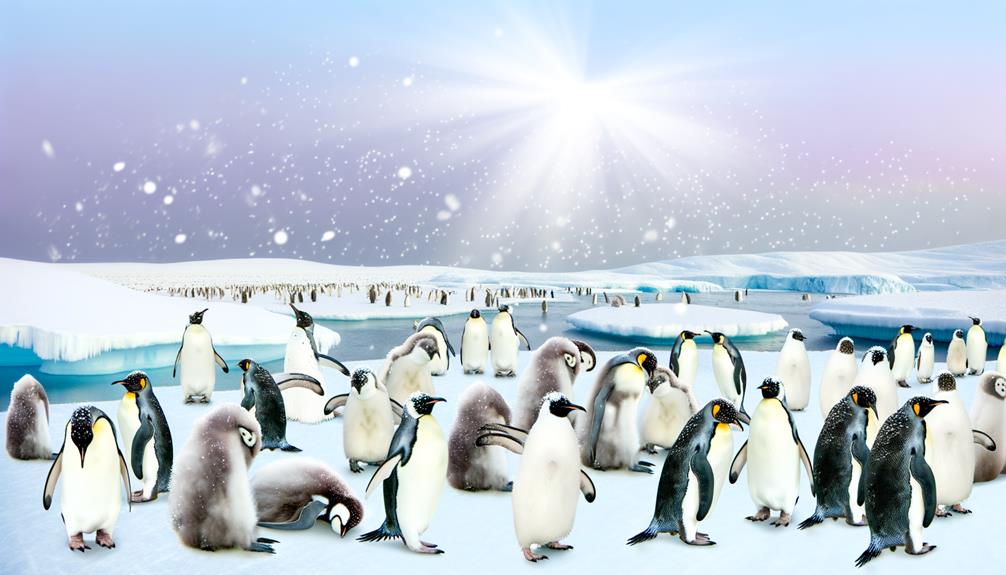 penguins regulate body temperature