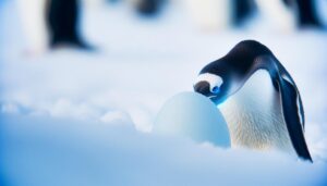 penguins unique egg carrying behavior