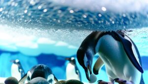 penguins use beaks efficiently