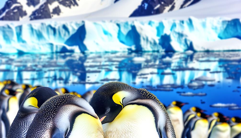 penguins with yellow feathers