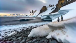 petrels hunted by penguins