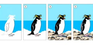 rockhopper penguin drawing tutorial