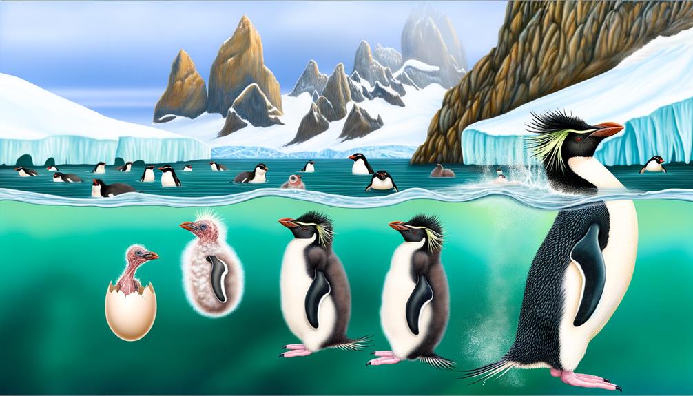 rockhopper penguins life stages