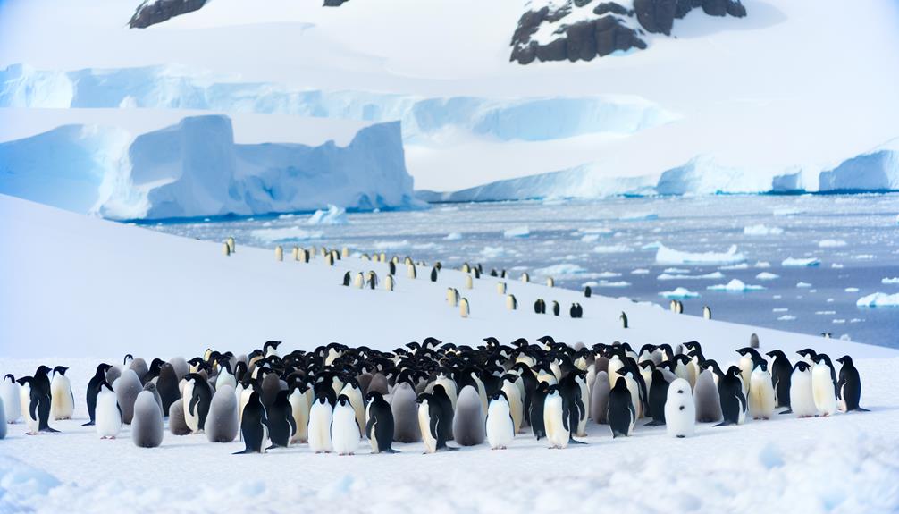 studying adelie penguins behavior