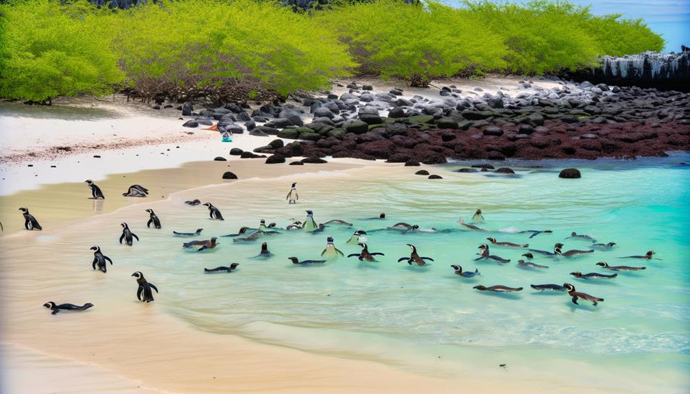 unique penguins in galapagos