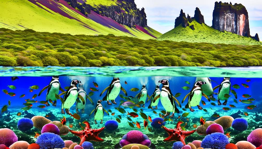 vibrant coral reef ecosystem