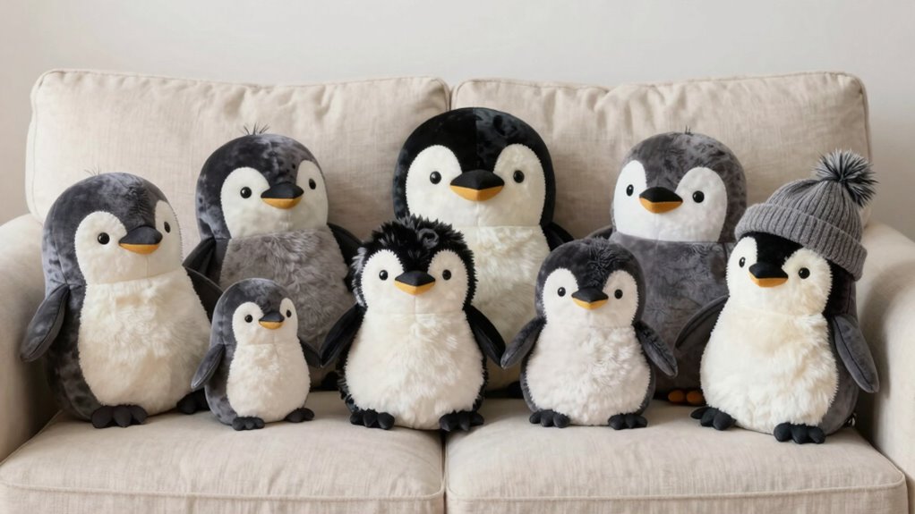cute cuddly penguin pillows