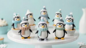 adorable 2026 penguin cupcake toppers