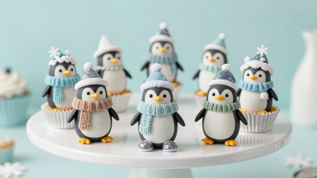 adorable 2026 penguin cupcake toppers