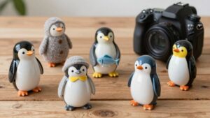 adorable durable penguin figurines