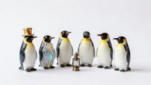 adorable iconic penguin collectible figurines