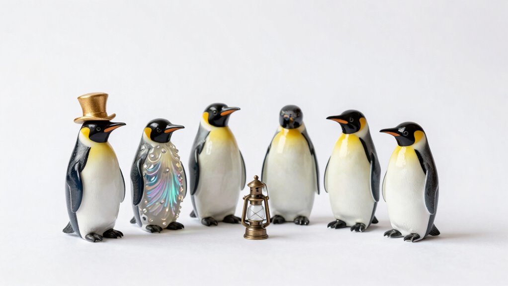 adorable iconic penguin collectible figurines