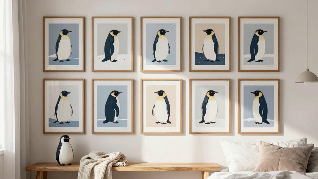 chill 2026 penguin bedroom posters