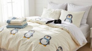cute cozy penguin comforter sets
