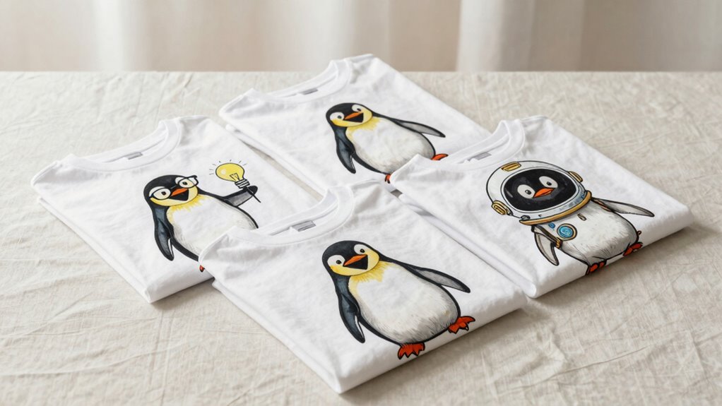 cute nerdy penguin tees
