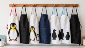 cute penguin aprons for men