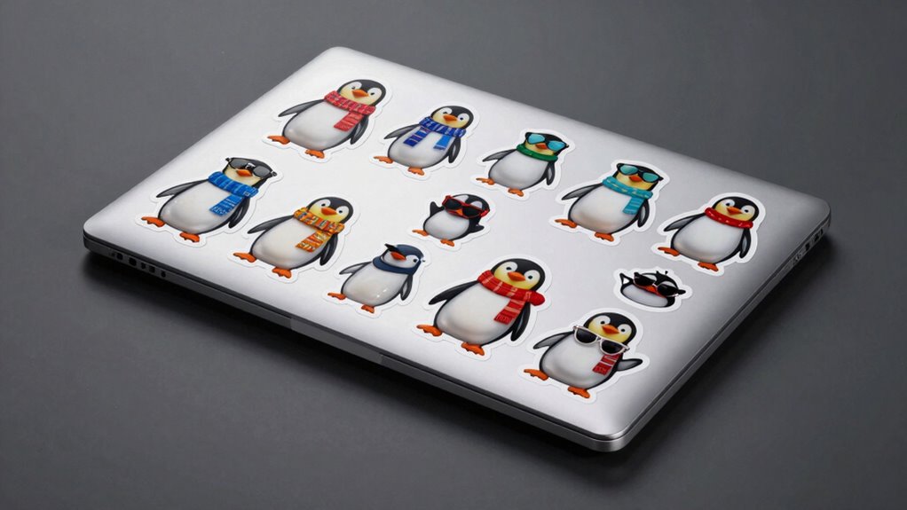 top penguin laptop sticker packs
