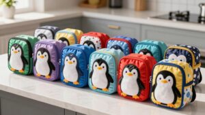 top penguin themed kids lunchbags