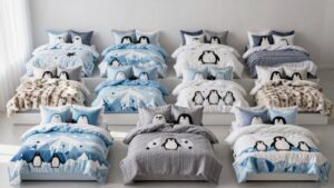 twelve cozy penguin bedsets